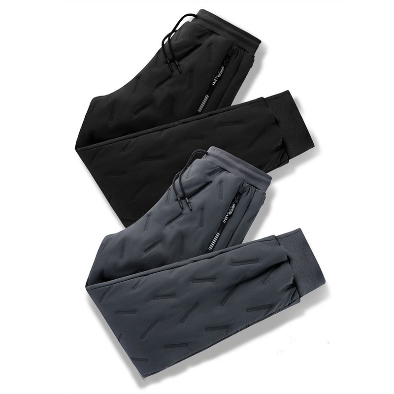 Men's Winter Velvet Thickening Loose Fleece Pants With Zip Pocket 6 Men's Winter Velvet Thickening Loose Fleece Pants With Zip Pocket - Image 6