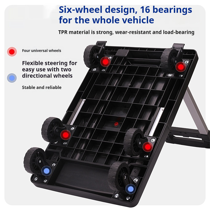 Foldable And Portable Trolley Luggage Trolley Hand Buggy 2 Foldable And Portable Trolley Luggage Trolley Hand Buggy - Image 2