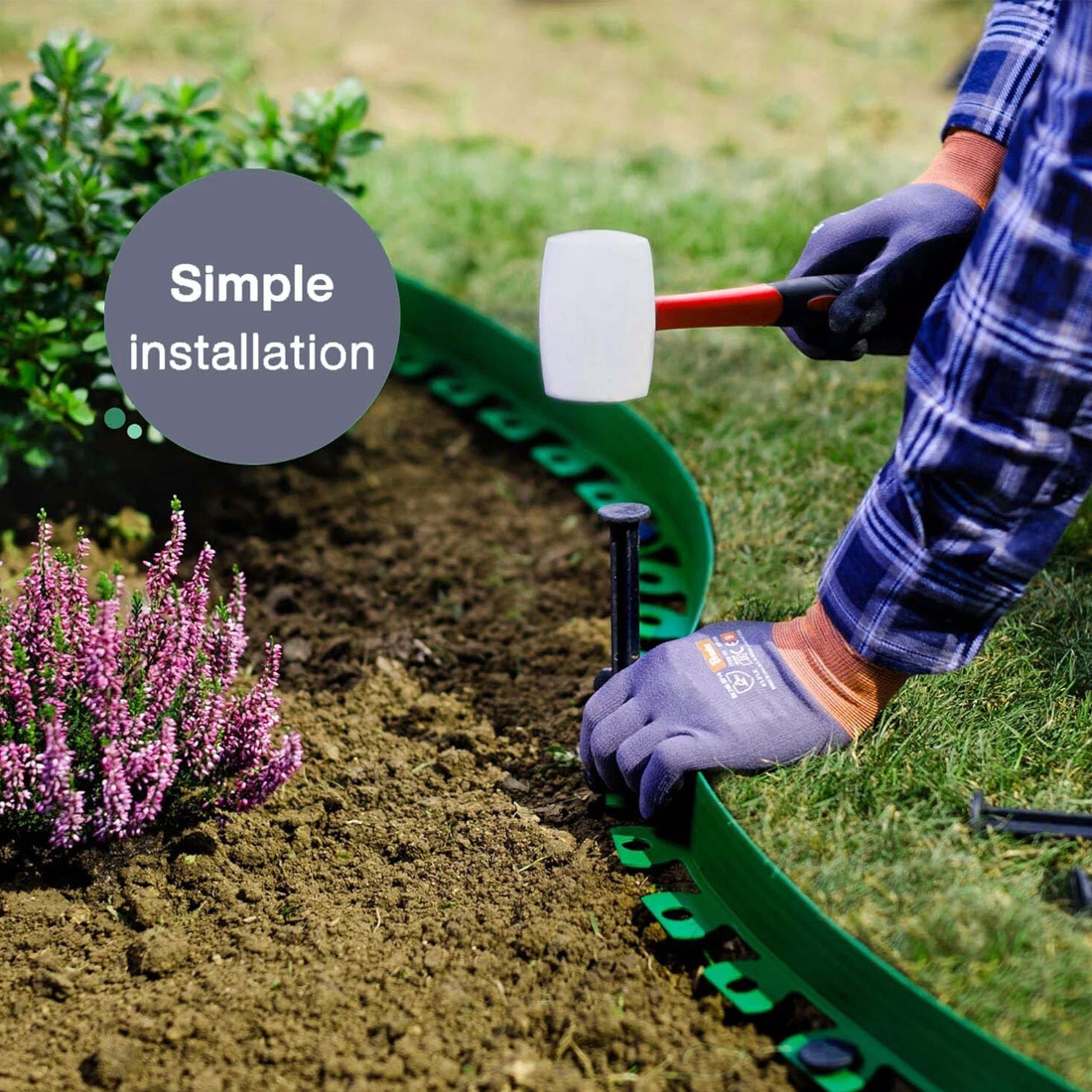 10-meter Outdoor Garden Boundary Lawn Isolation Stripedge Strip Send 30 Nails 3 10-meter Outdoor Garden Boundary Lawn Isolation Stripedge Strip Send 30 Nails - Image 3