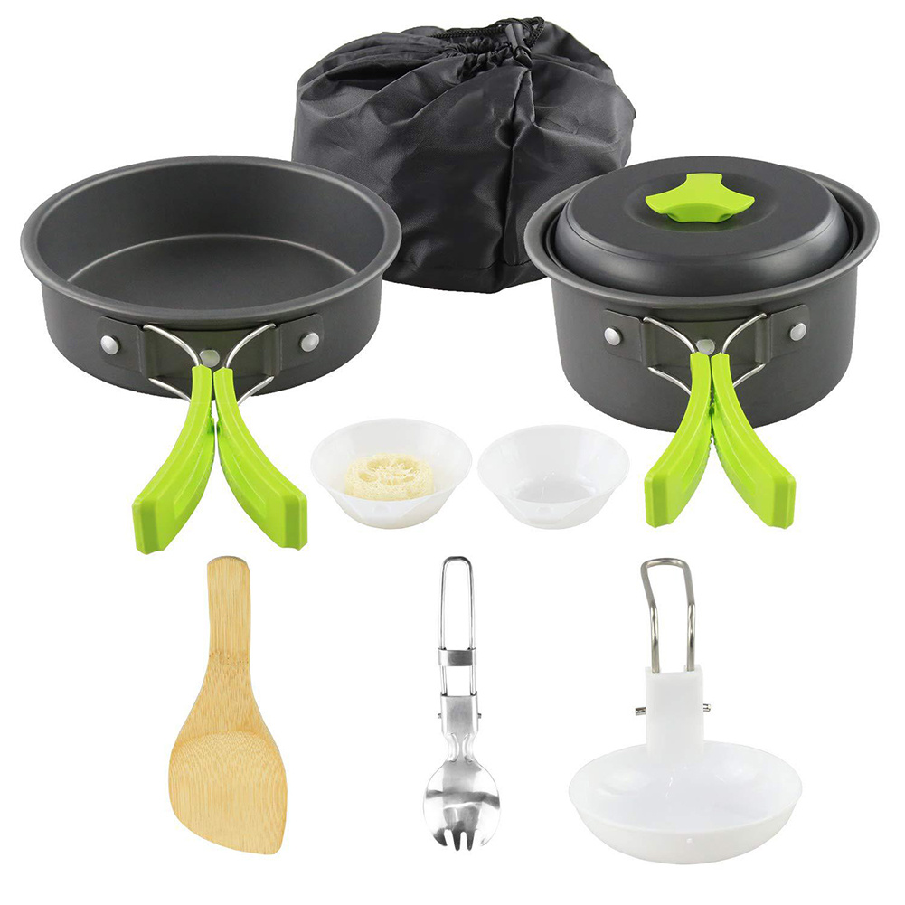 Camping Cookware Kit Aluminum Tableware 7 Camping Cookware Kit Aluminum Tableware - Image 7