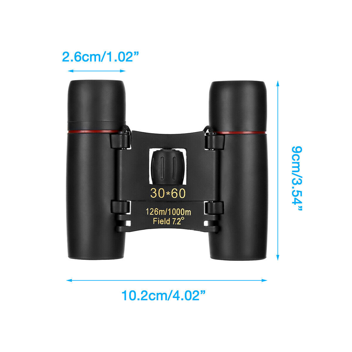 Binoculars 30x60 Zoom Mini Folding Compact Telescope 7 Binoculars 30x60 Zoom Mini Folding Compact Telescope - Image 7