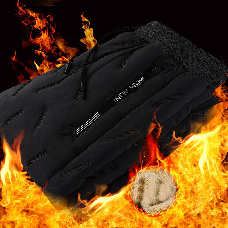 Men's Winter Velvet Thickening Loose Fleece Pants With Zip Pocket 8 Men's Winter Velvet Thickening Loose Fleece Pants With Zip Pocket - Image 8