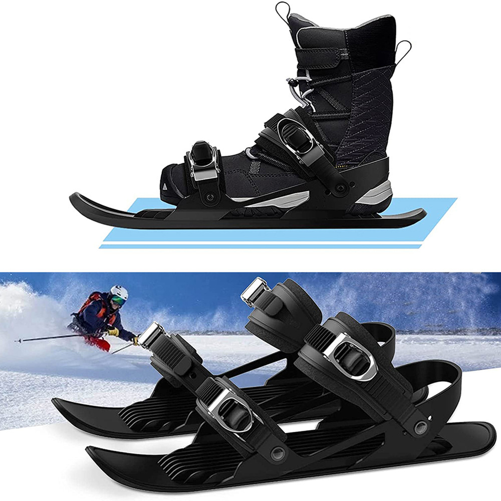 Mini Ski Skates Portable Short Ski board Adjustable Skates Shoes 6 Mini Ski Skates Portable Short Ski board Adjustable Skates Shoes - Image 6