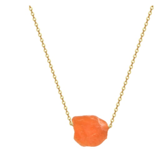 Stone Crystal Pillar Tree Fashion Necklace 3 Stone Crystal Pillar Tree Fashion Necklace - Image 3