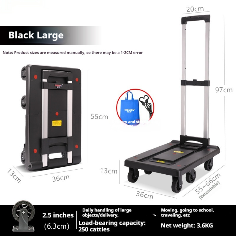 Foldable And Portable Trolley Luggage Trolley Hand Buggy 6 Foldable And Portable Trolley Luggage Trolley Hand Buggy - Image 6