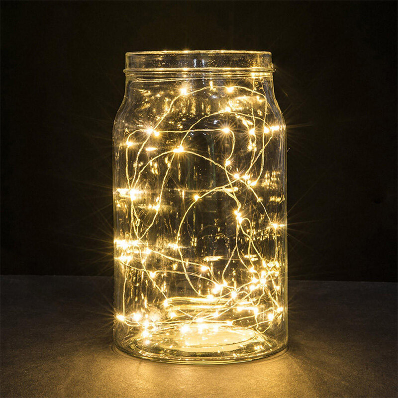 6 Pack 20 LEDs Battery Operated Mini LED Copper Wire String Fairy Lights Part 2m 8 6 Pack 20 LEDs Battery Operated Mini LED Copper Wire String Fairy Lights Part 2m - Image 8