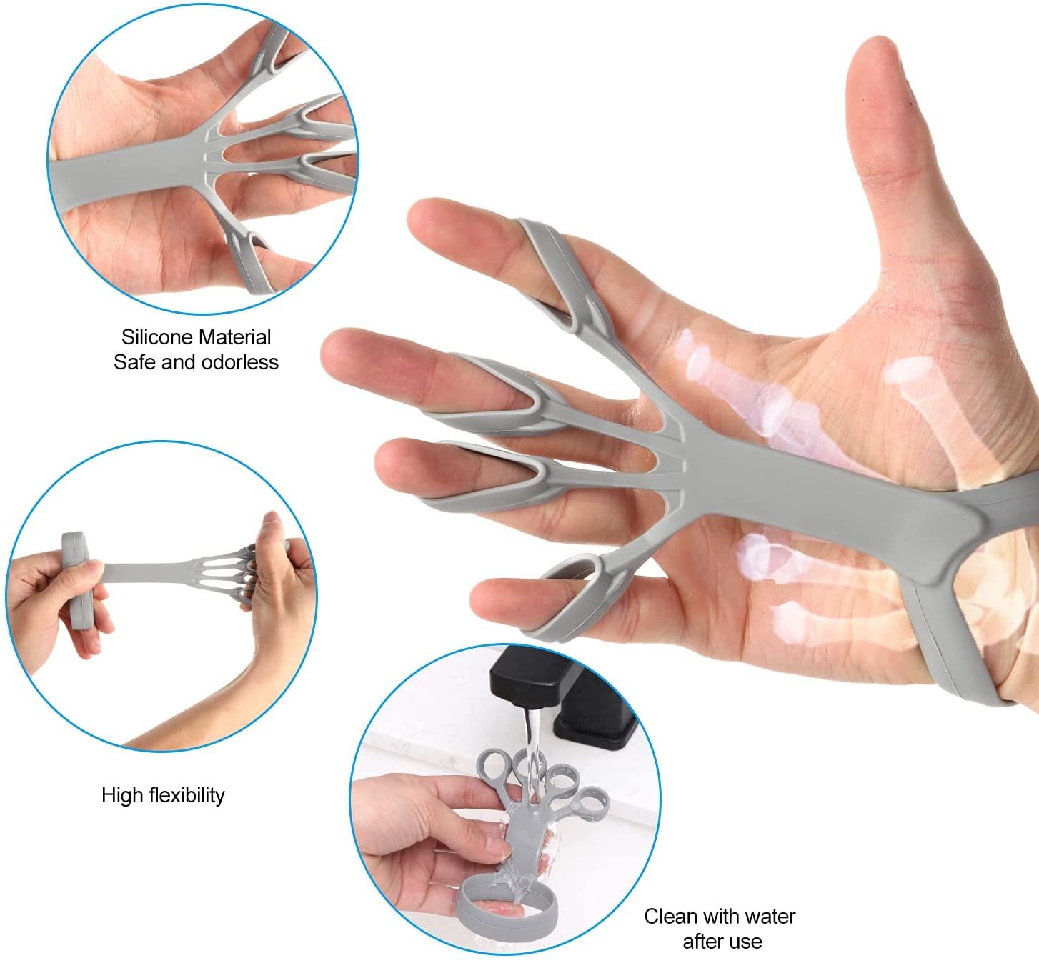 Silicone Grip Device Finger Exercise Stretcher 9 Silicone Grip Device Finger Exercise Stretcher - Image 9