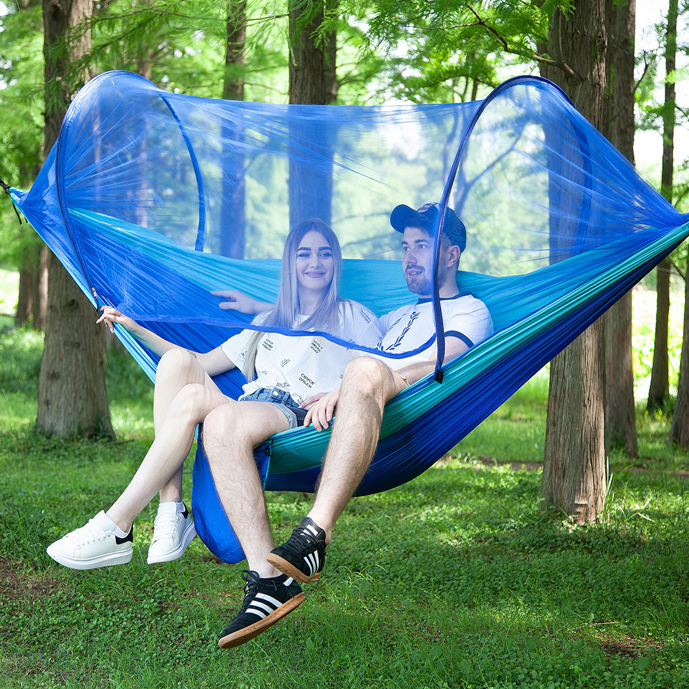 Automatic Quick Opening Hammock With Mosquito Net 1 Automatic Quick Opening Hammock With Mosquito Net