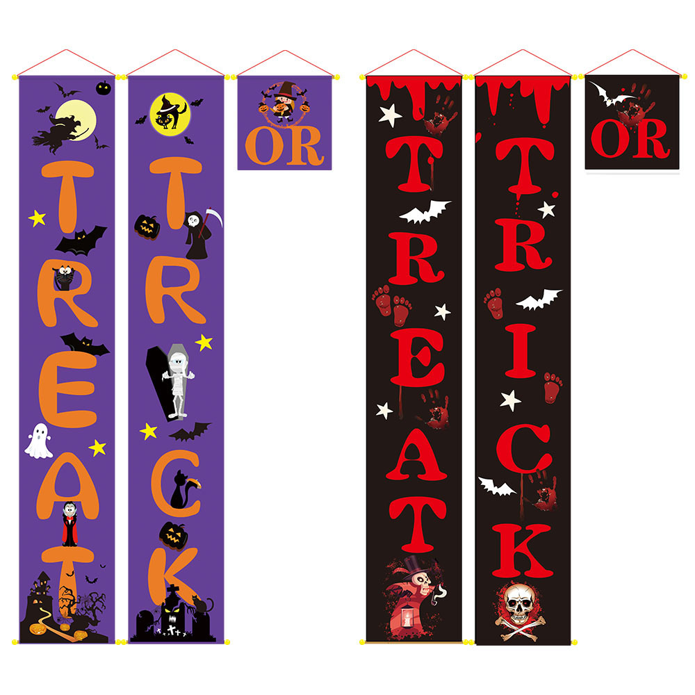 Halloween Decoration Outdoor Banner Halloween Couplets 2 Halloween Decoration Outdoor Banner Halloween Couplets - Image 2