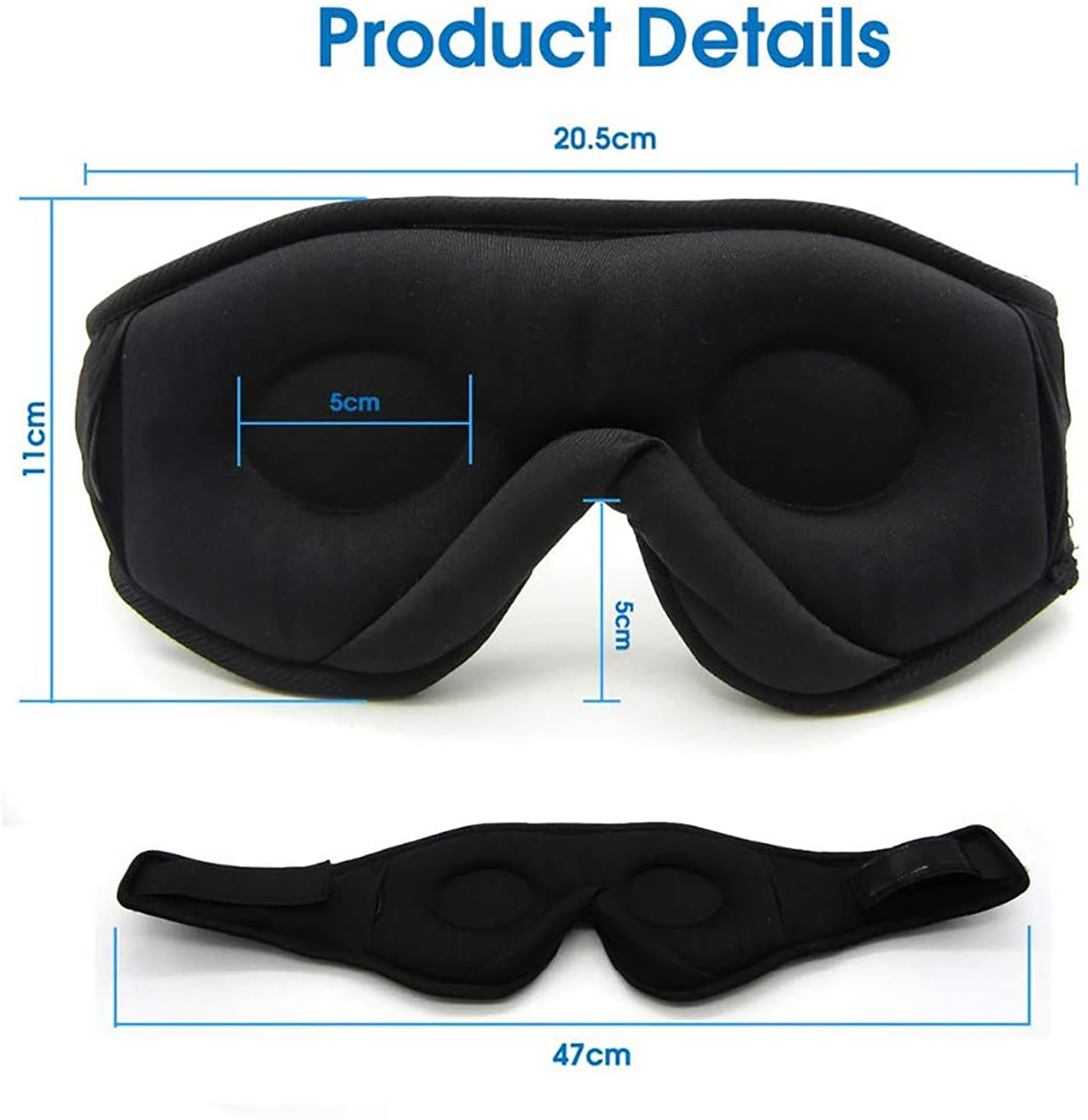 Wireless Bluetooth Stereo Music Eye Mask - With Built-in Speakers 3 Wireless Bluetooth Stereo Music Eye Mask - With Built-in Speakers - Image 3