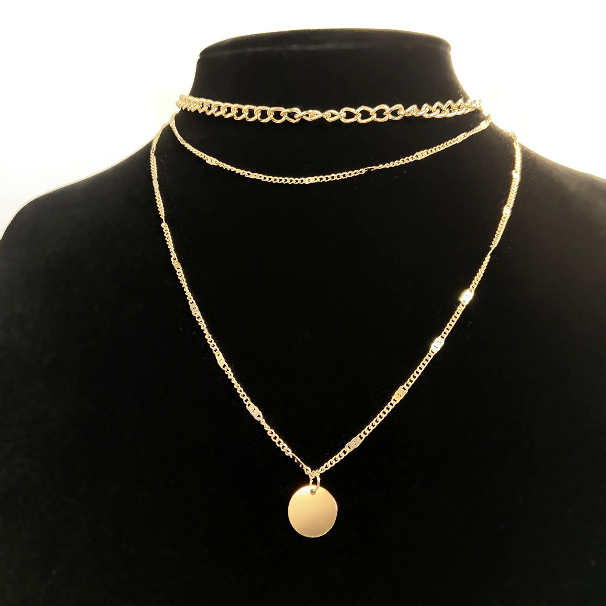 Multilayer Necklace Pendant Style Chain 3 Multilayer Necklace Pendant Style Chain - Image 3
