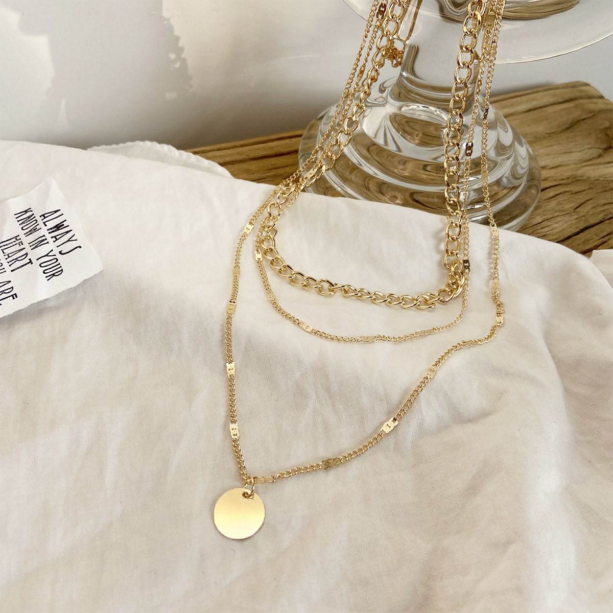 Multilayer Necklace Pendant Style Chain 10 Multilayer Necklace Pendant Style Chain - Image 10
