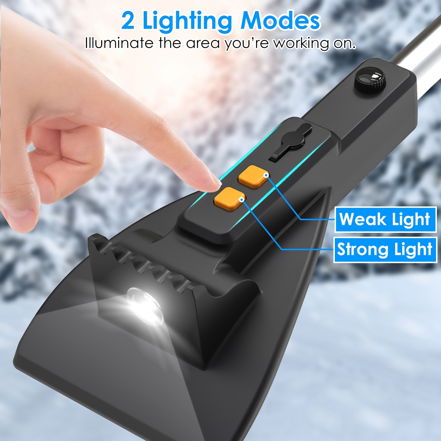 1 Pc 3 In 1 Car Snow Removal Shovel With Lights 2 1 Pc 3 In 1 Car Snow Removal Shovel With Lights - Image 2