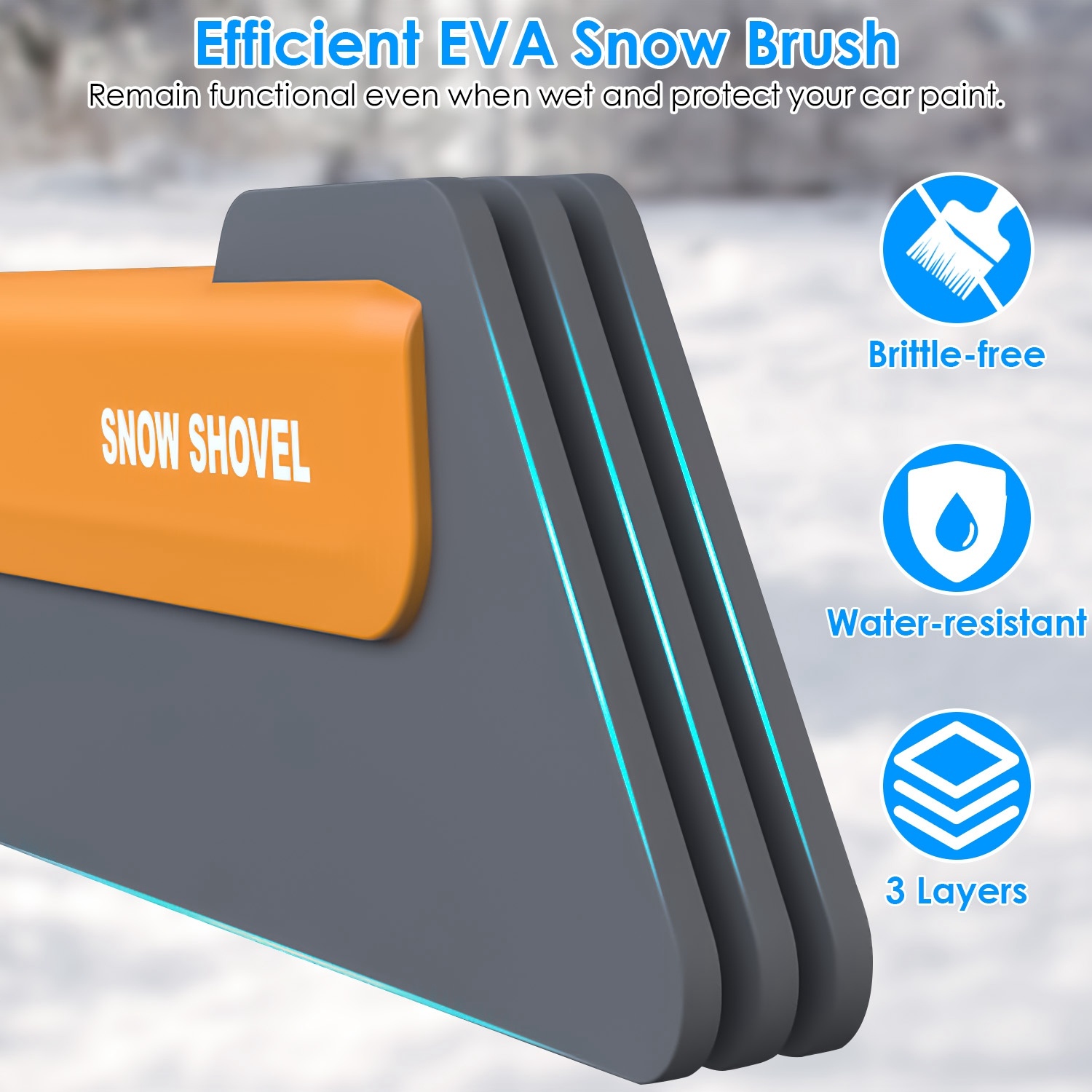 1 Pc 3 In 1 Car Snow Removal Shovel With Lights 3 1 Pc 3 In 1 Car Snow Removal Shovel With Lights - Image 3