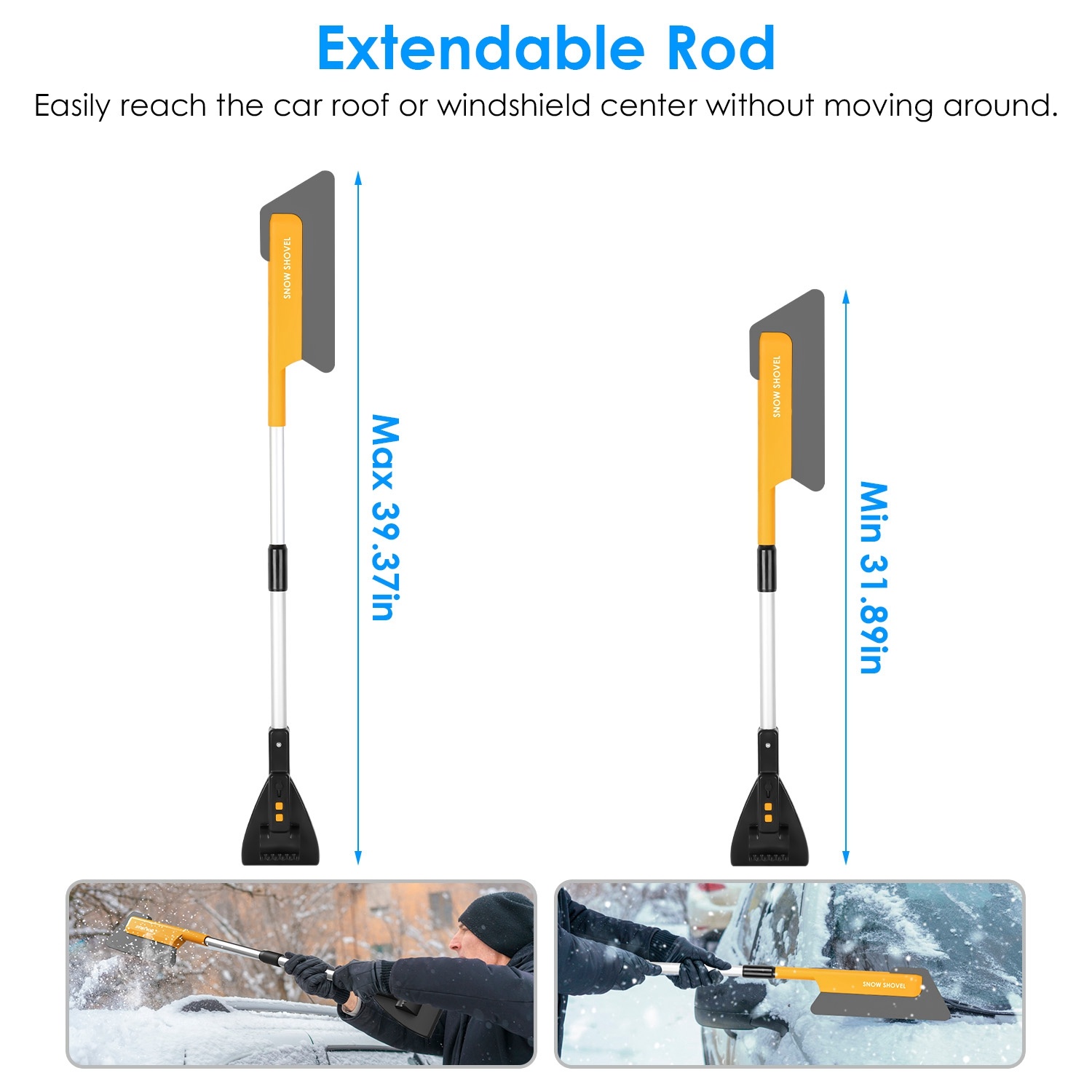 1 Pc 3 In 1 Car Snow Removal Shovel With Lights 4 1 Pc 3 In 1 Car Snow Removal Shovel With Lights - Image 4