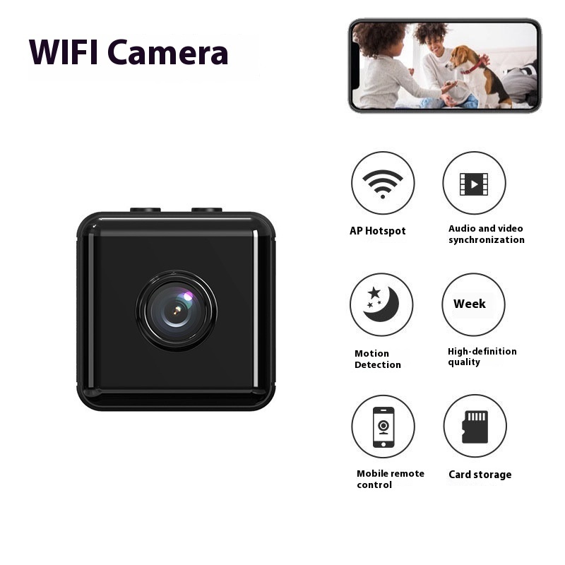 Wireless WiFi Camera - Portable Small Security Cam with Remote View Support for Home Office Surveillance 2 Wireless WiFi Camera - Portable Small Security Cam with Remote View Support for Home Office Surveillance - Image 2