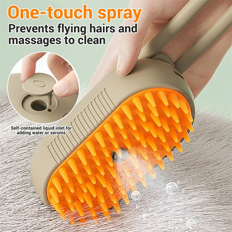 3 In 1 Electric Spray Cat Hair Brushes For Massaging Pet 3 3 In 1 Electric Spray Cat Hair Brushes For Massaging Pet - Image 3