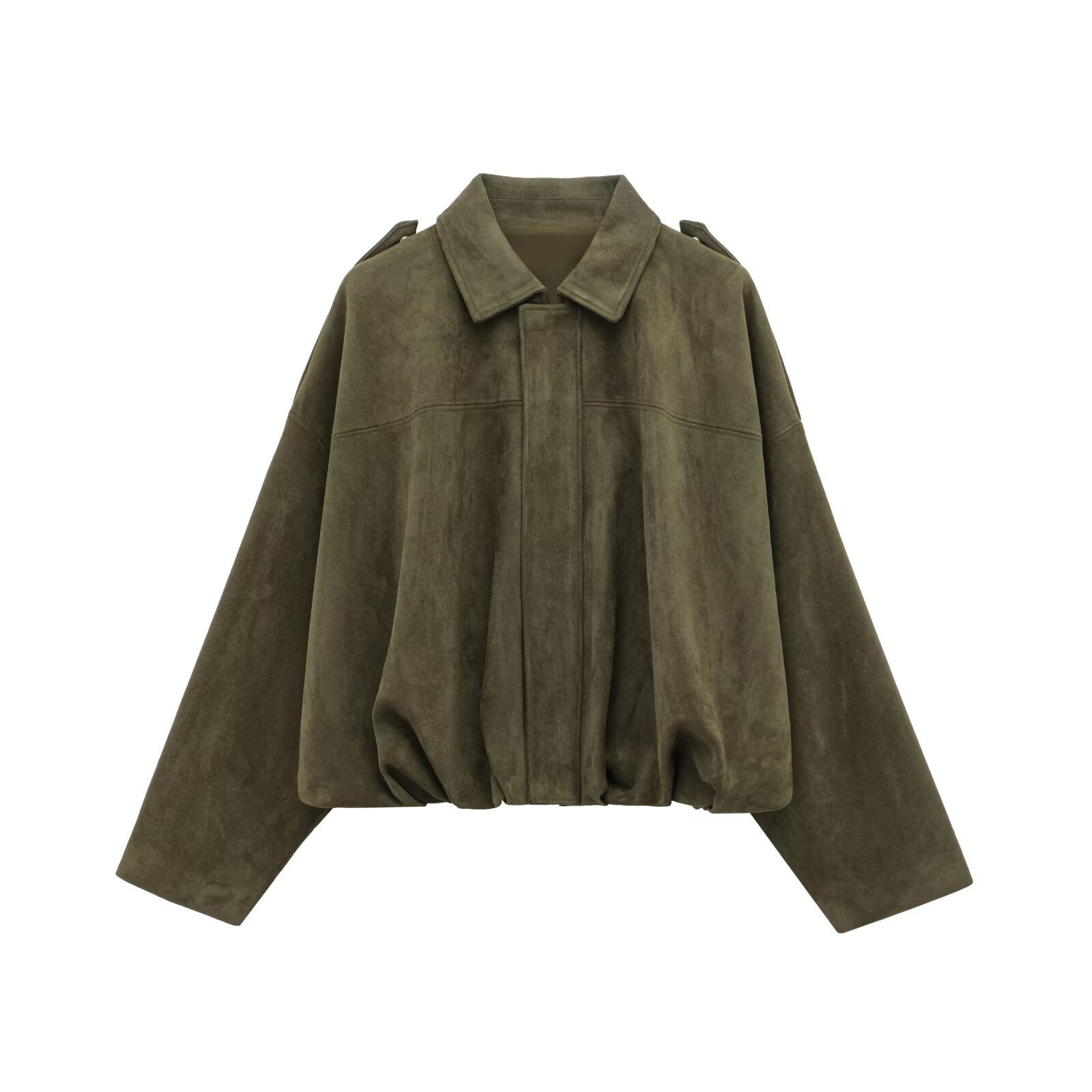 Faux Suede Texture Pilot Jacket - Men's Casual Zip Up Coat 4 Faux Suede Texture Pilot Jacket - Men's Casual Zip Up Coat - Image 4