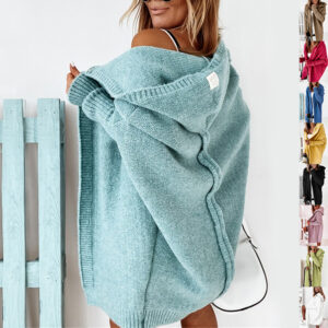 Full Sleeve Hooded Cardigan Oversized