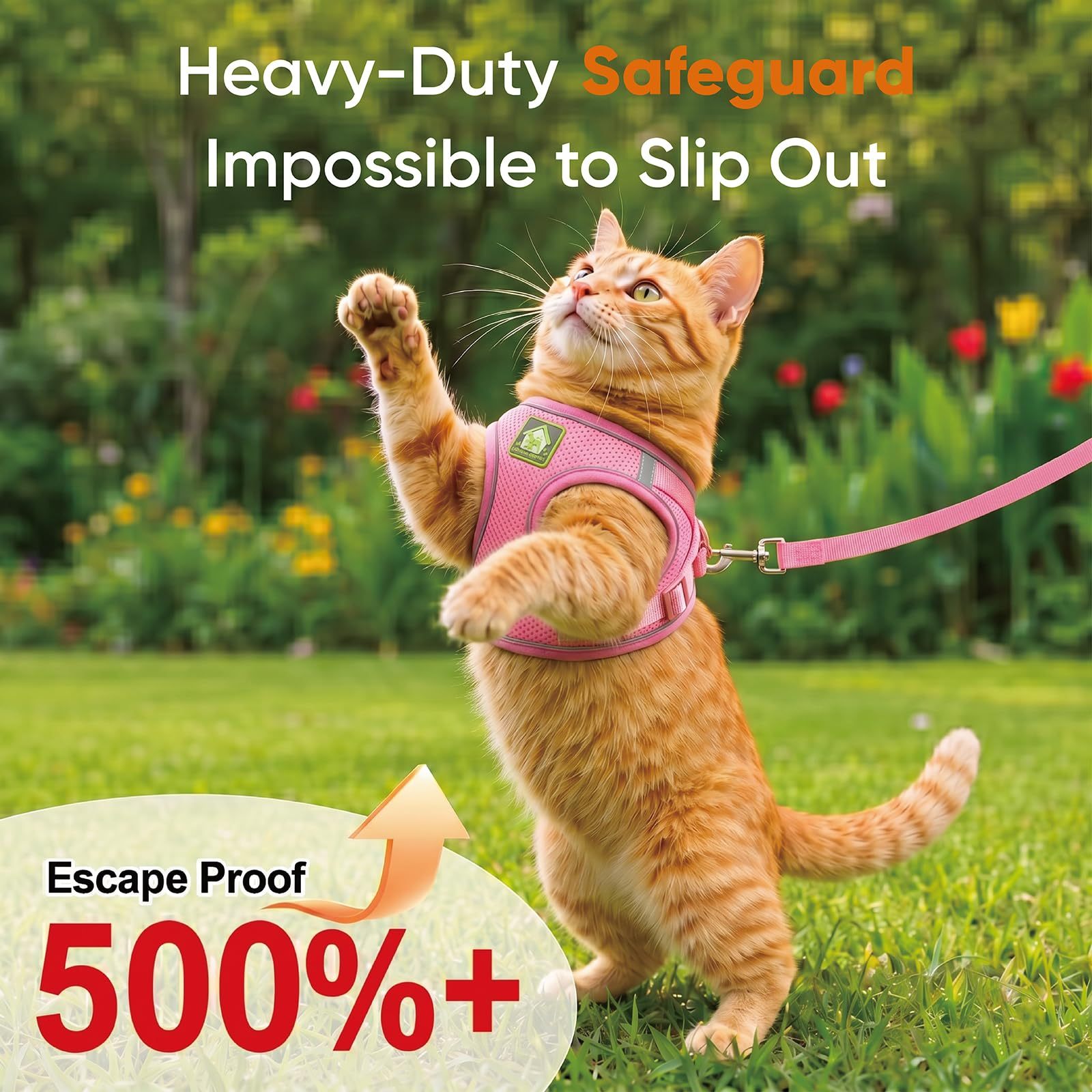Cat Harness And Leash, Escape Proof Adjustable Vest Harness 2 Cat Harness And Leash, Escape Proof Adjustable Vest Harness - Image 2