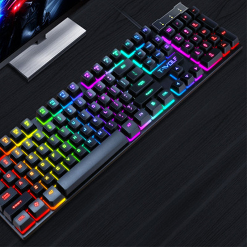 Gaming USB Luminous Wired Keyboard Floating Manipulator 6 Gaming USB Luminous Wired Keyboard Floating Manipulator - Image 6