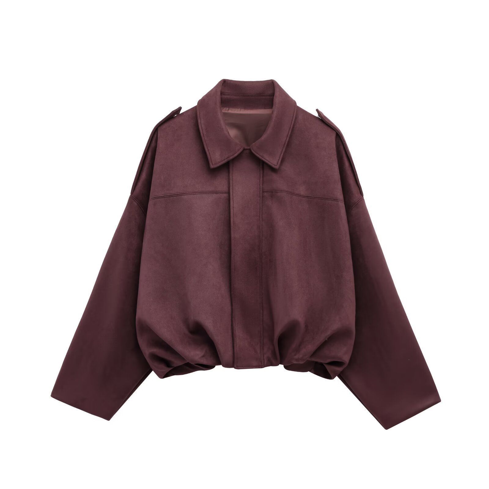 Faux Suede Texture Pilot Jacket - Men's Casual Zip Up Coat 5 Faux Suede Texture Pilot Jacket - Men's Casual Zip Up Coat - Image 5