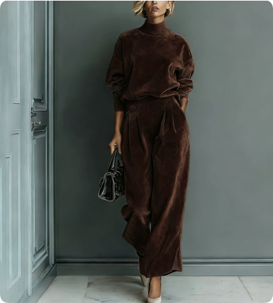 High Neck Zipper Long Sleeve Tracksuit - Solid Color 9 High Neck Zipper Long Sleeve Tracksuit - Solid Color - Image 9