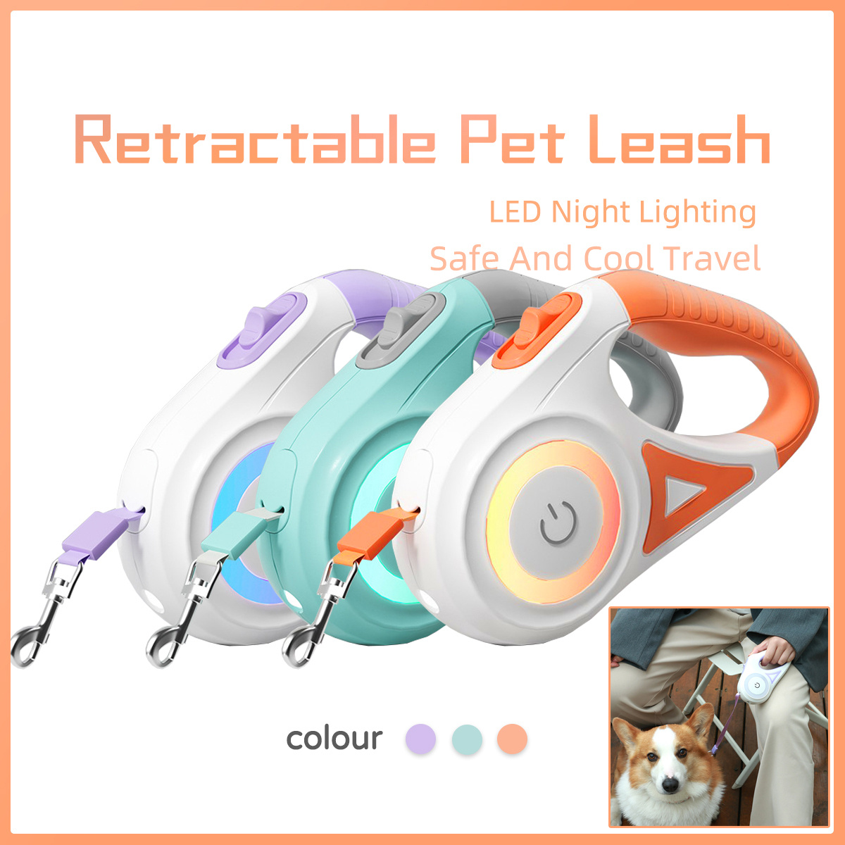 Dog Retractable Leash And Collar Spotlight 10 Dog Retractable Leash And Collar Spotlight - Image 10