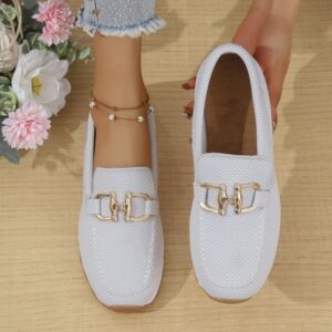 Women's Solid Color Flat Sneakers