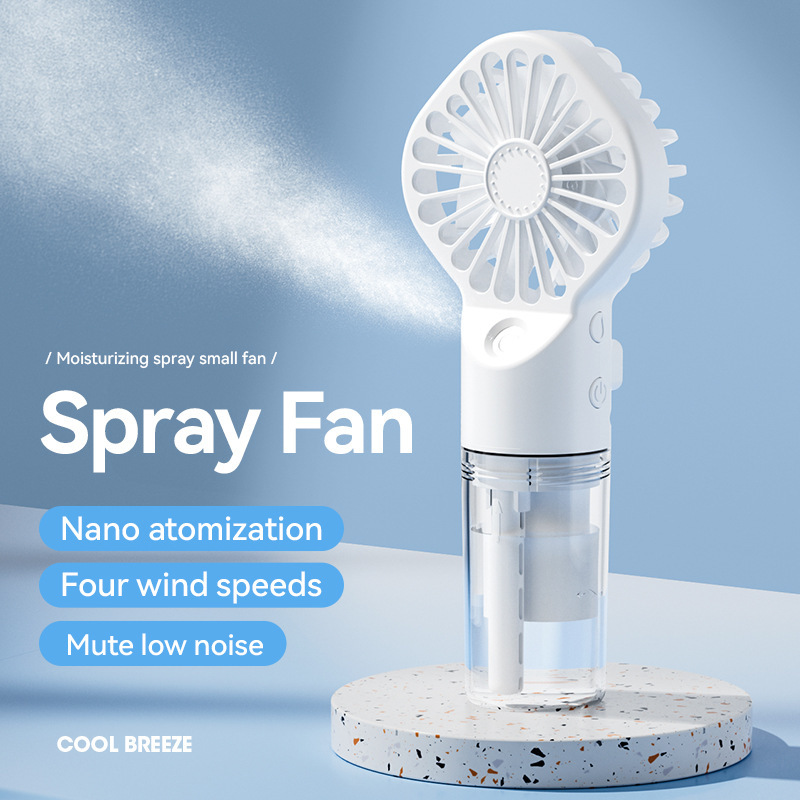 Portable Handheld Spray Fan 4-Speed Water Spray Mist Fan 7 Portable Handheld Spray Fan 4-Speed Water Spray Mist Fan - Image 7