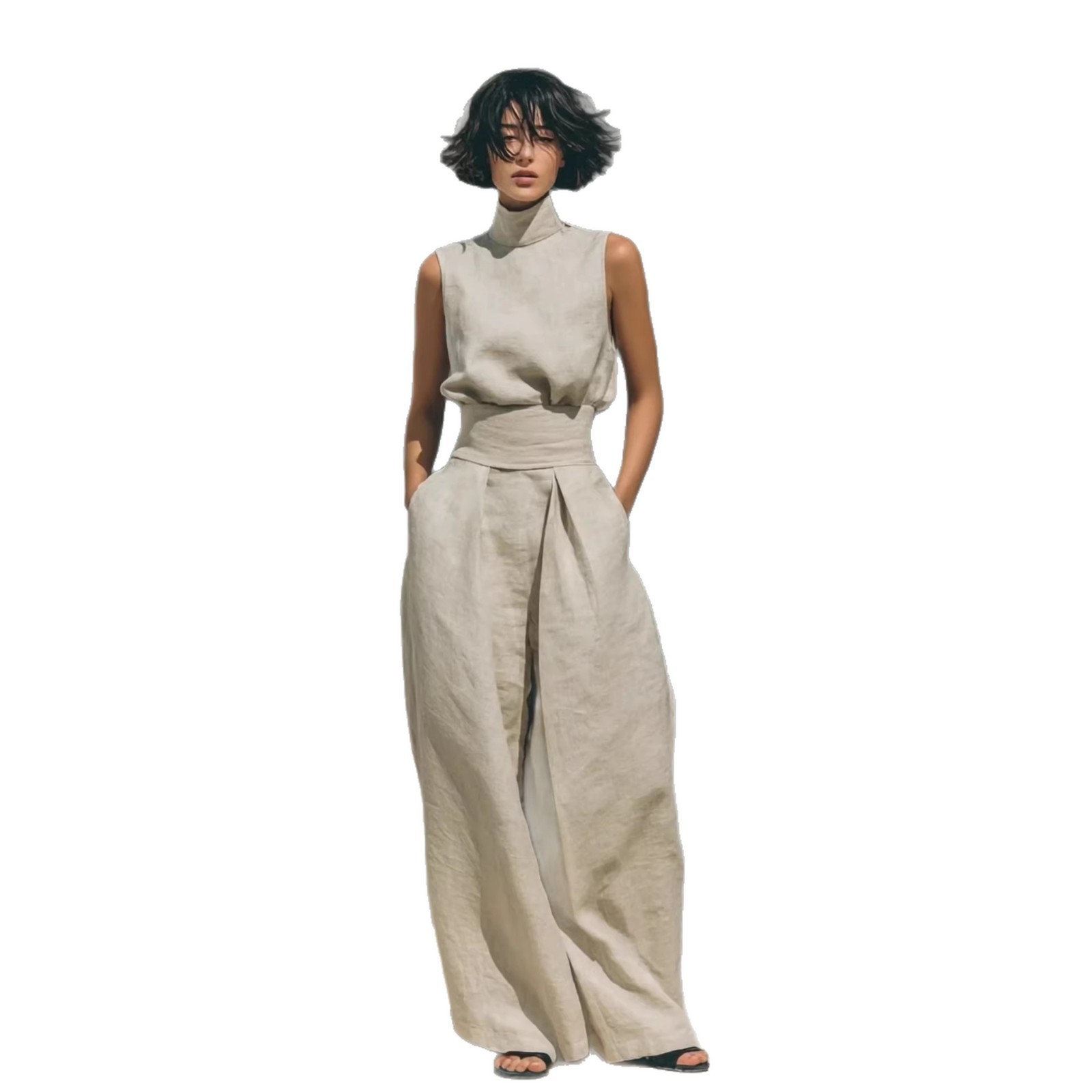 Casual Sleeveless Summer Suit 4 Casual Sleeveless Summer Suit - Image 4
