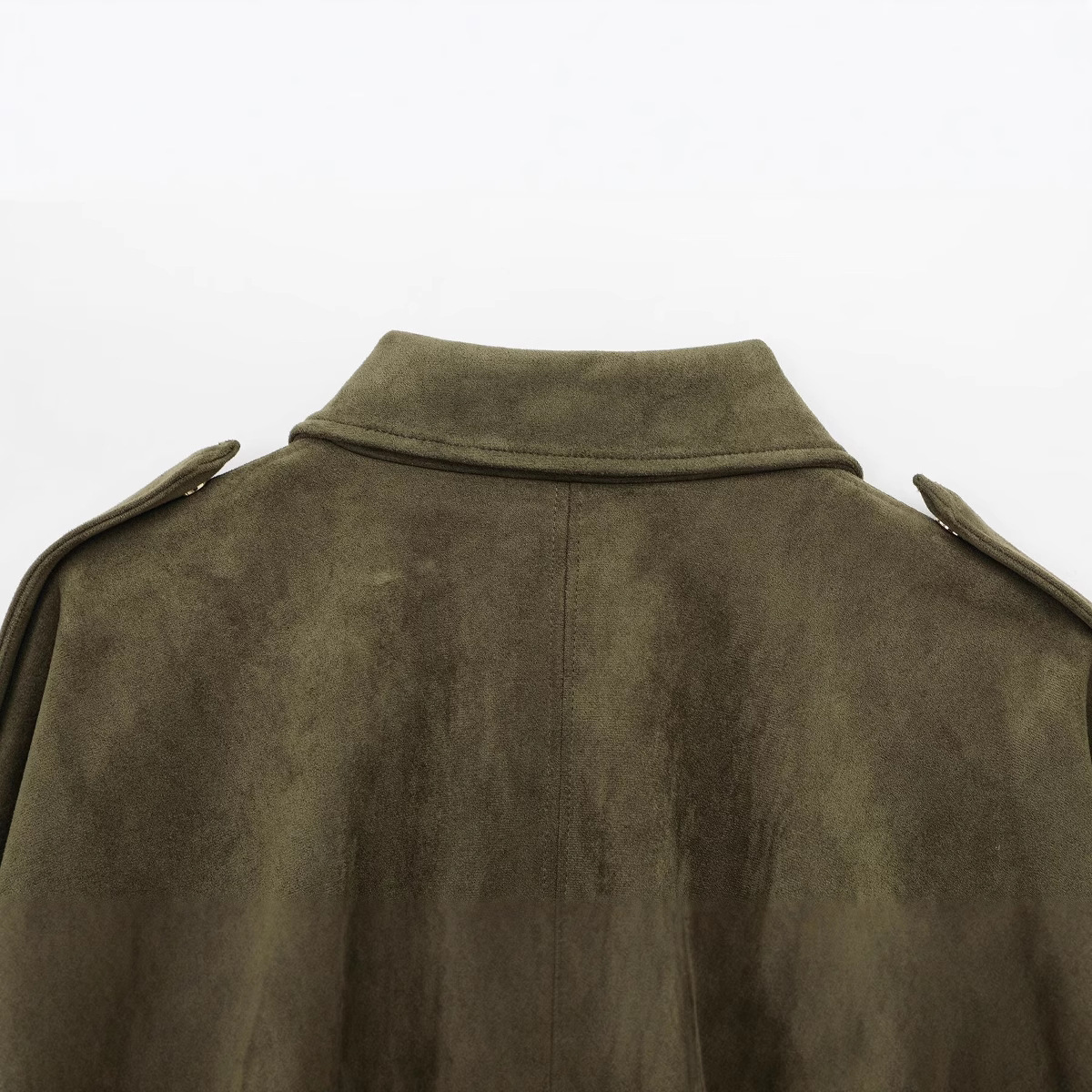 Faux Suede Texture Pilot Jacket - Men's Casual Zip Up Coat 8 Faux Suede Texture Pilot Jacket - Men's Casual Zip Up Coat - Image 8