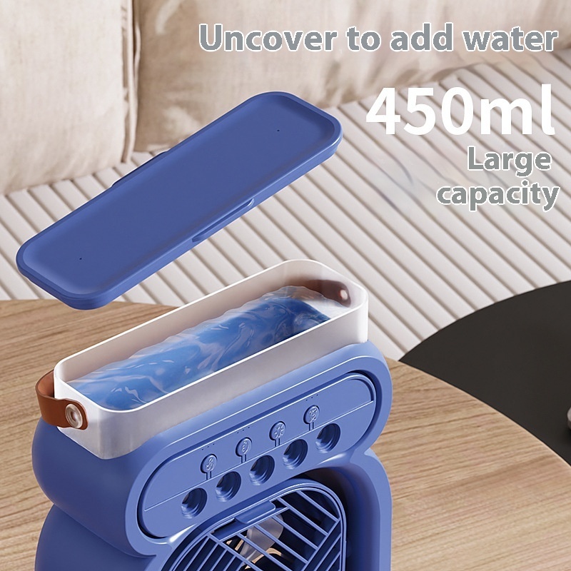 3 In 1 Portable Air Conditioner Evaporative Air Cooler LED Night Lights 3 Speeds Humidifier Fan 8 3 In 1 Portable Air Conditioner Evaporative Air Cooler LED Night Lights 3 Speeds Humidifier Fan - Image 8