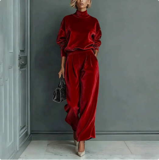 High Neck Zipper Long Sleeve Tracksuit - Solid Color 6 High Neck Zipper Long Sleeve Tracksuit - Solid Color - Image 6