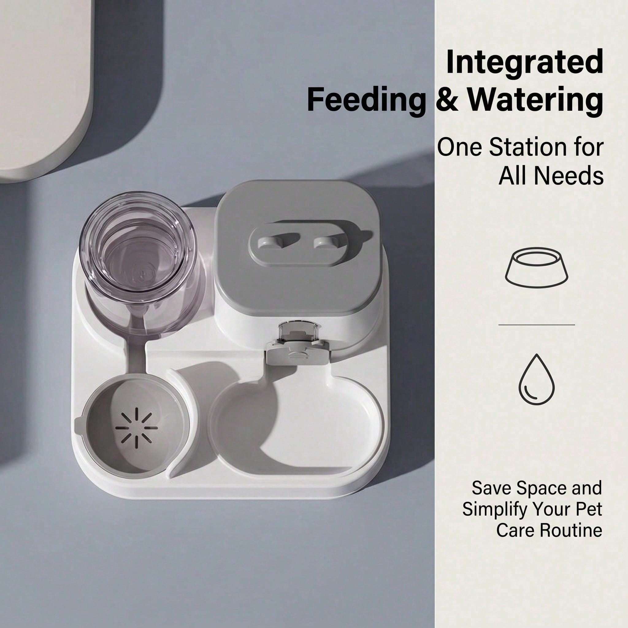 4 Colors Gravity Pet Feeder Automatic Food & Water Bowl Detachable Anti Slip Base Feeding Supplies 3 4 Colors Gravity Pet Feeder Automatic Food & Water Bowl Detachable Anti Slip Base Feeding Supplies - Image 3