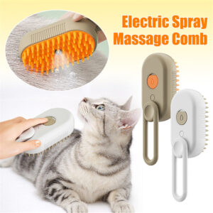 3 In 1 Electric Spray Cat Hair Brushes For Massaging Pet
