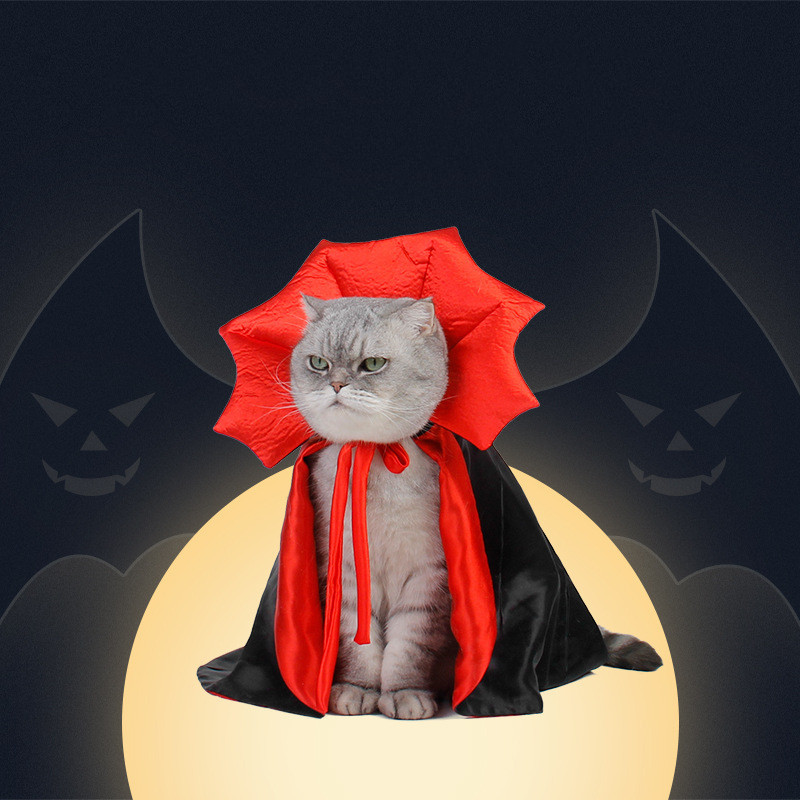 Halloween Pet Costume Cape Vampire King 1 Halloween Pet Costume Cape Vampire King