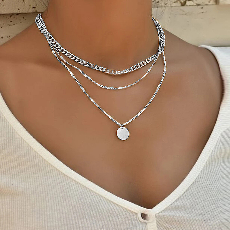 Multilayer Necklace Pendant Style Chain 4 Multilayer Necklace Pendant Style Chain - Image 4
