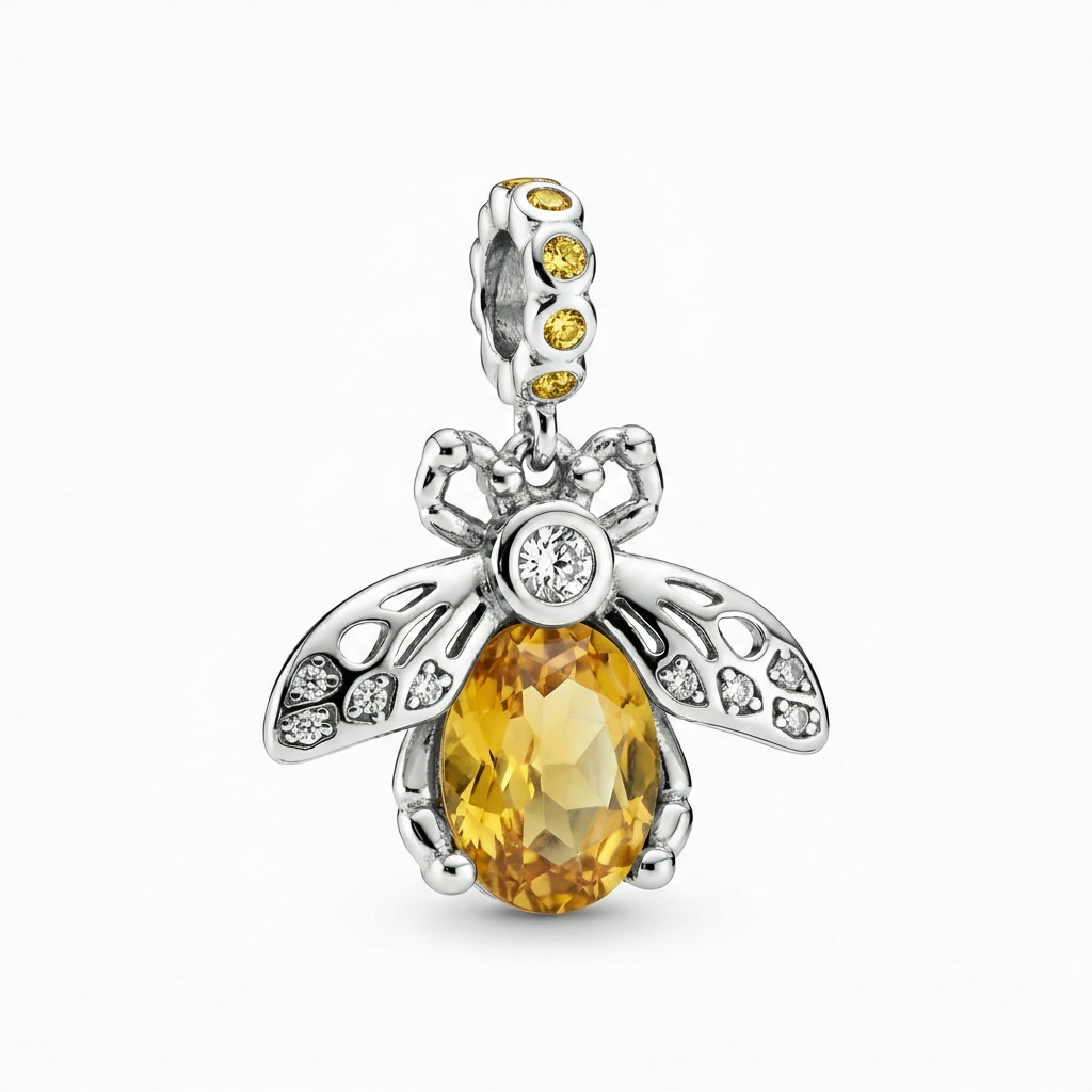 925 Sterling Silver AAA CZ Bee Dangle Charms for Bracelet for Women Girls 3 925 Sterling Silver AAA CZ Bee Dangle Charms for Bracelet for Women Girls - Image 3