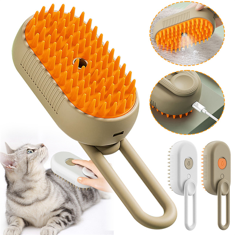 3 In 1 Electric Spray Cat Hair Brushes For Massaging Pet 5 3 In 1 Electric Spray Cat Hair Brushes For Massaging Pet - Image 5