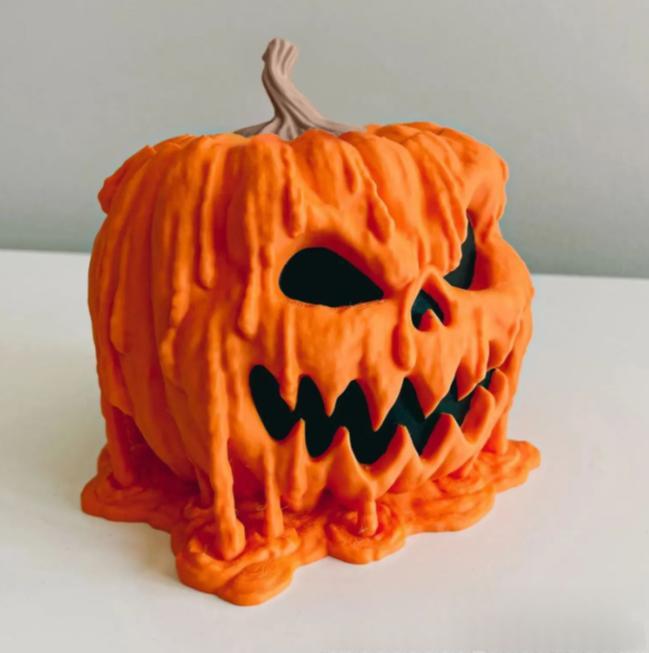 Reusable Melting Halloween Pumpkin Candy Bowl With Lid 4 Reusable Melting Halloween Pumpkin Candy Bowl With Lid - Image 4