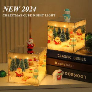 Christmas DIY Mirror And LED Cube Lamp