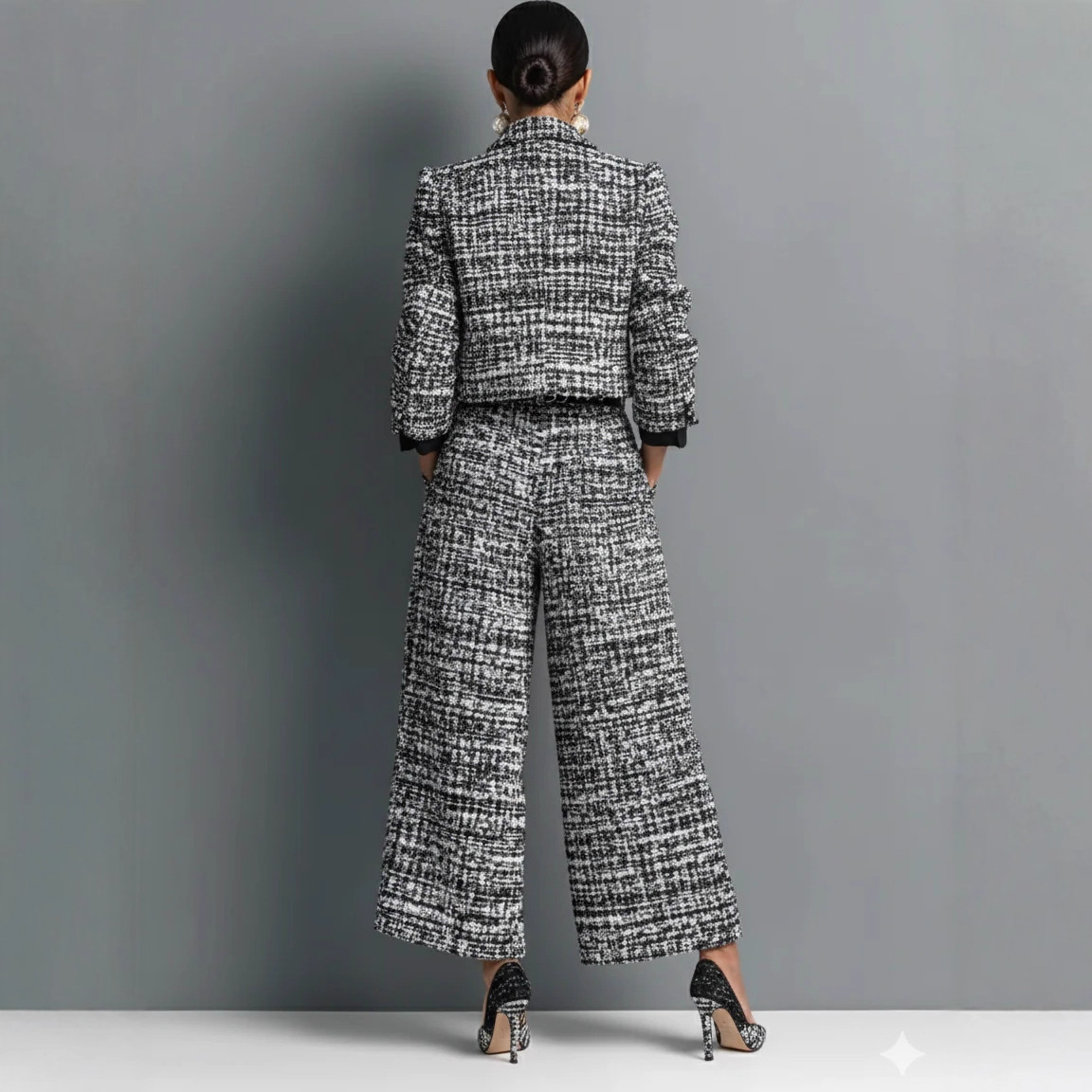 Lapel Slim-fit Pants Set 3 Lapel Slim-fit Pants Set - Image 3