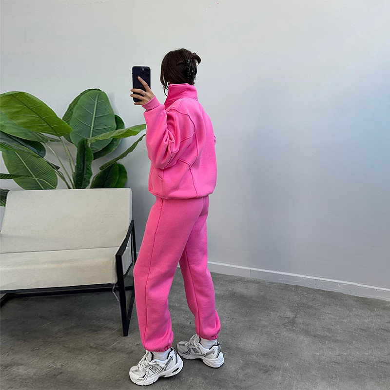 Sports Suit With Pockets Zipper Cardigan And Drawstring Trouser 7 Sports Suit With Pockets Zipper Cardigan And Drawstring Trouser - Image 7