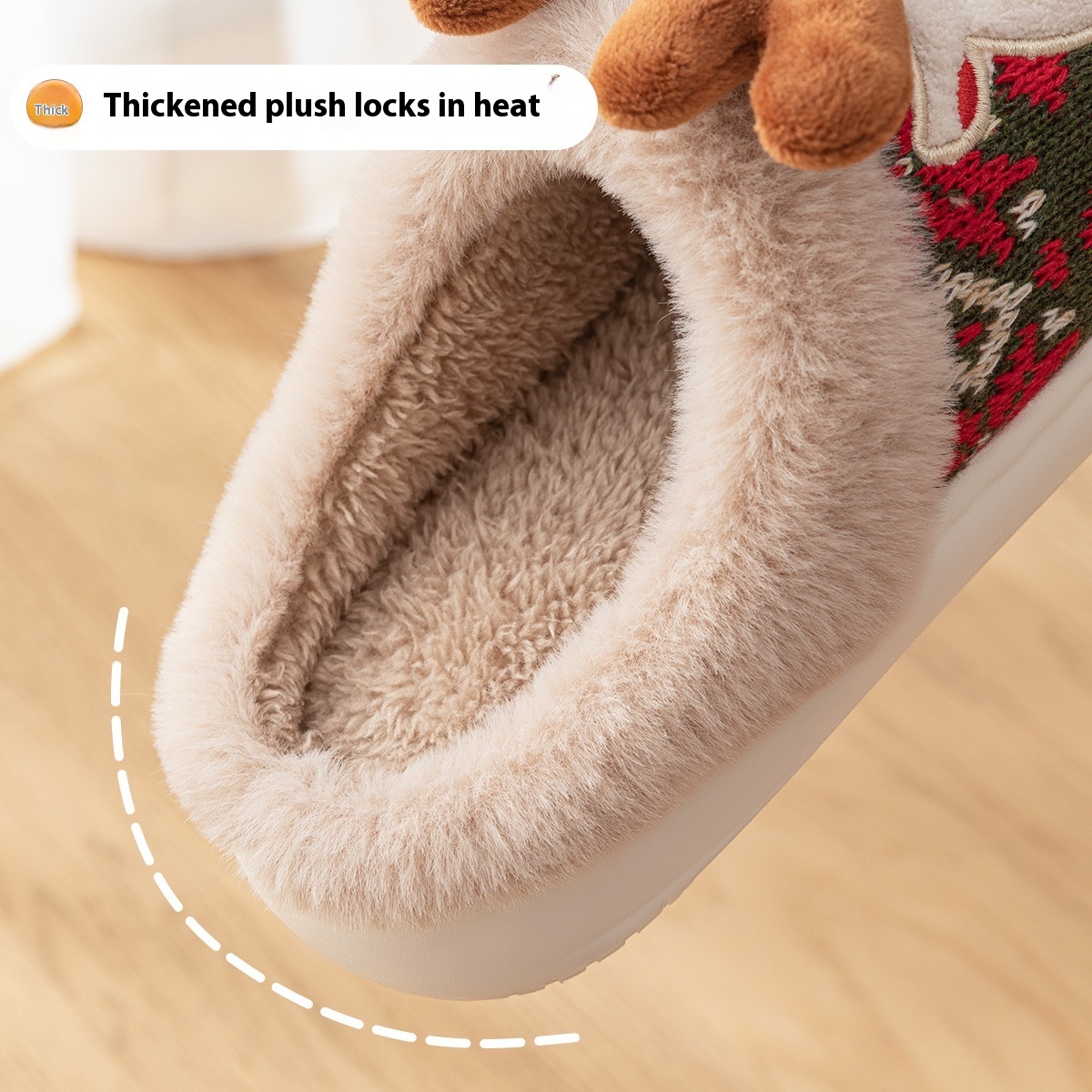 Non-slip Plush Fuzzy Slippers 5 Non-slip Plush Fuzzy Slippers - Image 5