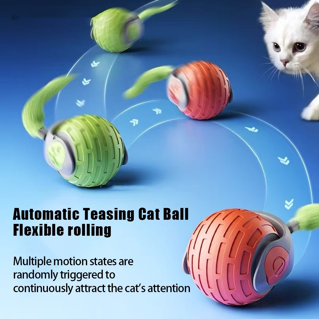 Smart Automatic Teaser USB Rechargeable Electric Rolling Ball Pet Toys Ball 9 Smart Automatic Teaser USB Rechargeable Electric Rolling Ball Pet Toys Ball - Image 9