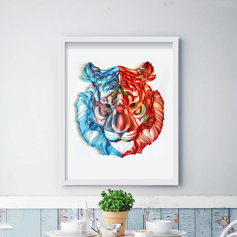 Quilted Paper Illustration Material Package Set Lobby Decoration Painting Slot 3 Quilted Paper Illustration Material Package Set Lobby Decoration Painting Slot - Image 3