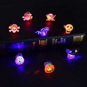 Halloween Glowing Brooch Ring Decorations