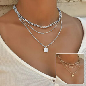 Multilayer Necklace Pendant Style Chain