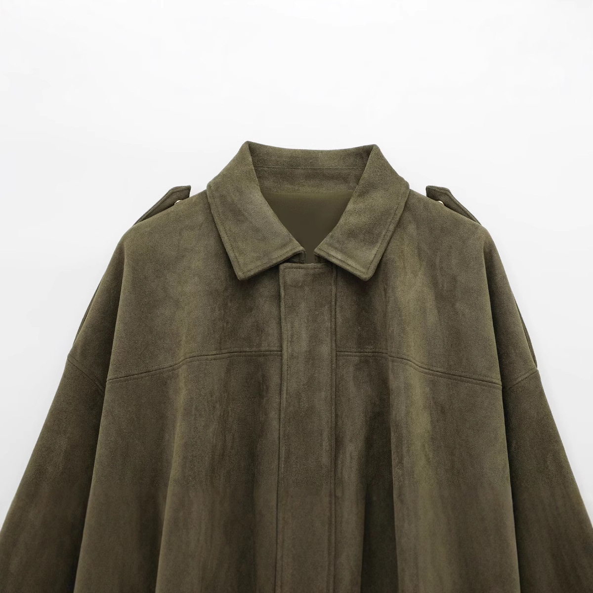 Faux Suede Texture Pilot Jacket - Men's Casual Zip Up Coat 9 Faux Suede Texture Pilot Jacket - Men's Casual Zip Up Coat - Image 9